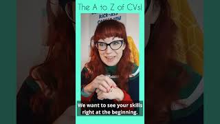 CV A to Z with Rebecca Pay - Showing your key skills on your CV