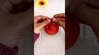 How to make paper rose flower 🌹 #paperrosemaking #paperrosetutorial #paperrose