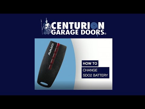How To Change Sectional Door Hand Transmitter Battery Model SDO2
