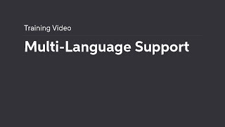 Multi-Language Support