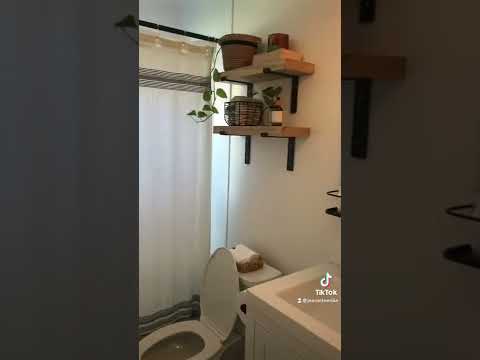 Simple remodel to our small bathroom. Here’s the before & after. More details to come!!
