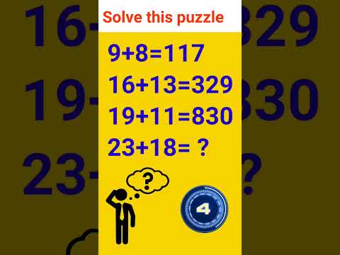 if you are genius solve this puzzle #brainpuzzles #mathpuzzle #puzzlequestion #trickyquestion