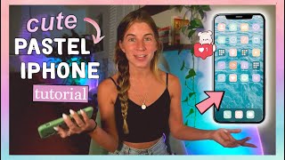 How to get CUTE Pastel iPhone Apps || DIY Tutorial ツ