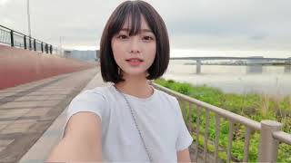 【ノーブラ散歩】天気が良かったので近くの川沿いを散歩したらアレが擦れて大変でした。 。