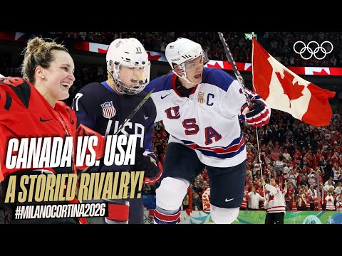 Ice Hockey's Most Intense Rivalry? The Best of Canada vs. United States at the Olympics! 🏒🇺🇸 🇨🇦