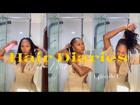 Trying NEW NATURAL PROTECTIVE STYLES - Mini Twists! (type 4a/4b hair) ft. Hot braids #HairDiaries