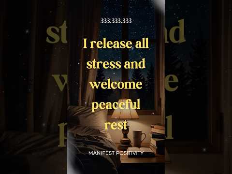 Nighttime Stress Relief Affirmation | Peaceful Sleep | #affirmations #peace #mindfulness #sleep 😴