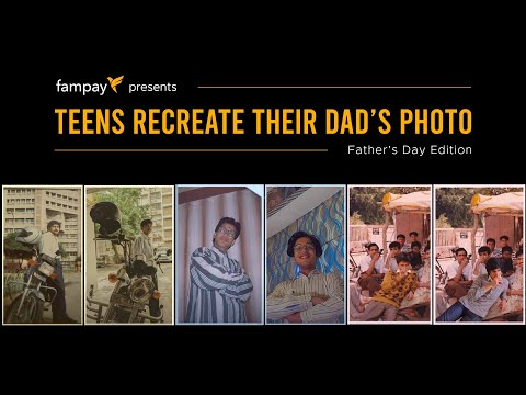 Teens Recreate Their Father's Photo
