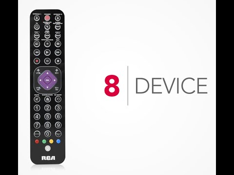 RCA RCRTBL08BE Thin Remote