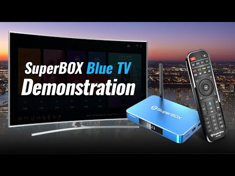 SuperBOX S5 Max Blue TV Demonstration
