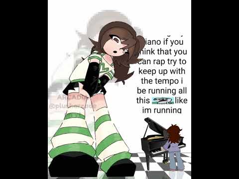 piano tiles || ft. @maheen_is_silly // #animation #oc #art #osc #trend #givememykidsback 