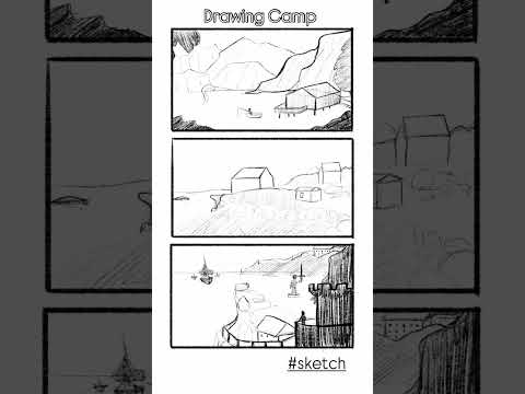 ❤️❤️ How to draw amazing landscapes/sketches!! #procreate #howtodraw