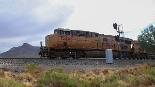 Trackside in VR180: UP Westbound Intermodal at Wymola, Arizona | Immersive Train Experience