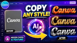 This Hidden Canva AI Feature Creates AMAZING Text Effects