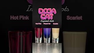 DOJA CAT INSPIRED SHOTS 😽 #dojacat #shots #cocktails #planether #scarlet #hotpink