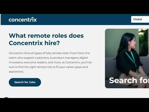 Work remote with Concentrix!