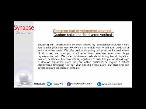 Shopping cart development services - Transforming eCommerce industry