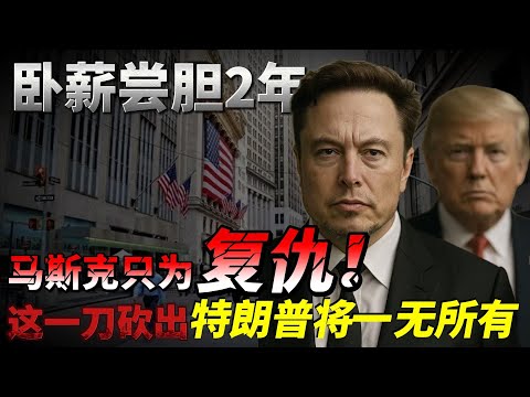 卧薪尝胆2年，马斯克只为复仇！这一刀砍出，特朗普将一无所有
