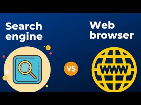 Difference between web browser and search engine
