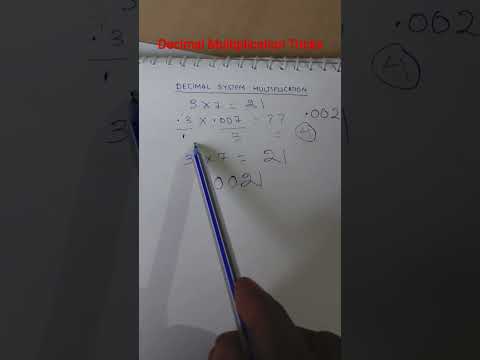 Decimal Multiplication Math is Easy Math Tricks #matheducation #learning #multiplicationtrick #fun