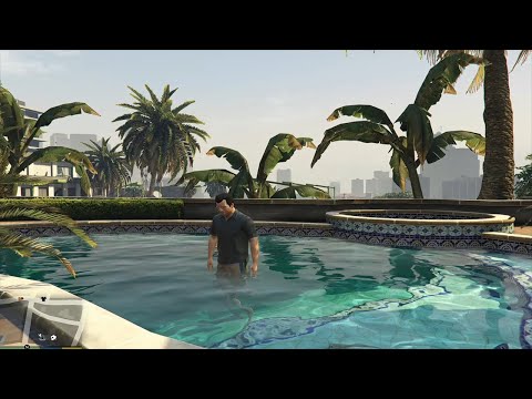 Beat The Heat with Michael | GTA 5 | Michael enjoying Holiday in a Pool | #shorts