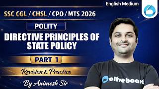 Directive Principles of State Policy - Part 1 | SSC CGL Polity 2026 | English Medium
