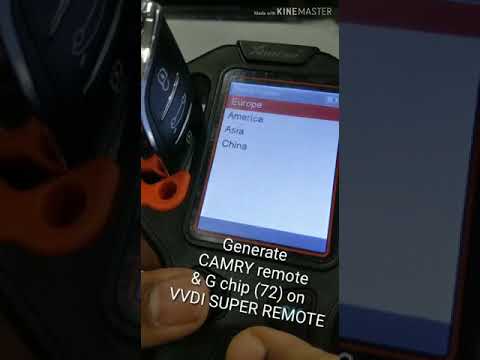 Camry remote generate / G chip (72) on vvdi / super remote /  vvdi key tool special remote vvdi key