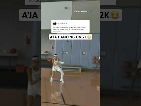 A’ja said couldn’t you throw in a lil twerk😂 #sports via lexthemess__/TT and aja22wilson/Threads)