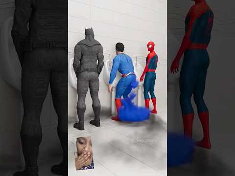 Batman vs Superman vs Spiderman | Toilet Challenge 6 | Marvel Animation