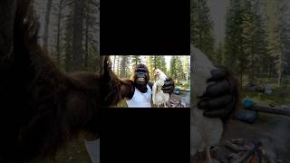 Bigfoot finds a friend #bigfoot #veo3 #bigfootvlog #funny #vlog #ai