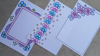 BORDER DESIGN/PROJECT WORK DESIGN/ FRONT PAGE DESIGN/A4SHEET/FLOWER DESIGN/ASSIGNMENT DESIGN/BTS