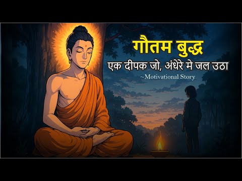 कहानी का शीर्षक: “एक दीपक, जो अंधेरे में जल उठा”। Goutam Buddha Motivation Story in Hindi