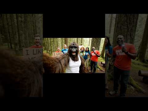 Bigfoot gets found #bigfoot #veo3 #bigfootvlog #funny #vlog