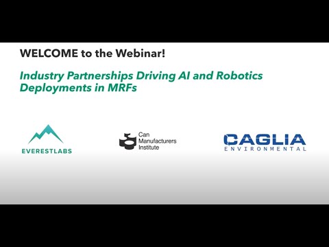 Industry Partnerships Driving AI and Robotics Deployment in MRFs Webinar