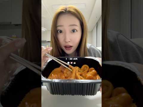 誰も止められない深夜の暴食🤤💔韓国のウーバーイーツが優勝すぎる🐷 #韓国 #vlog #韓国料理