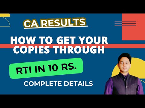 How to Apply for ICAI certified Copies Through RTI | ONLY In ₹ 10 | RTI ICAI certified Copies
