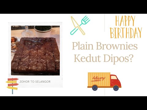 Brownies Kedut Dipos ? #brownieskedut #johortoselangor