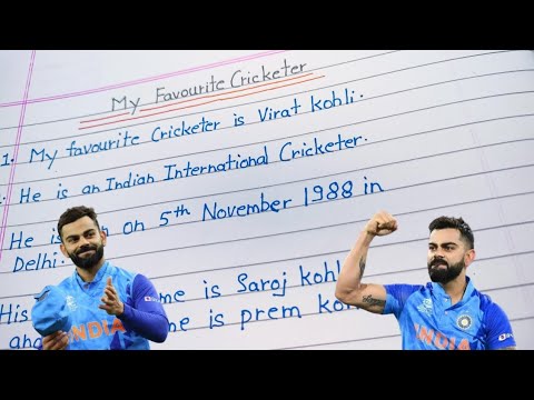 10 lines on My Favourite Cricketer Virat kohli in English || short essay on Virat Kohli#youtubeindia