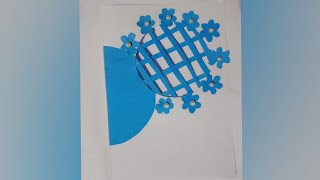How to make easy paper card/ Beautiful handmade paper card tutorial/Easy paper card tutorial