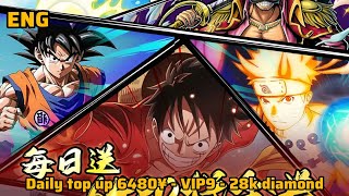Adventure Gate Idle Private server - Daily top up 6480¥ - VIP9 - 28K Diamond ( X7Game )