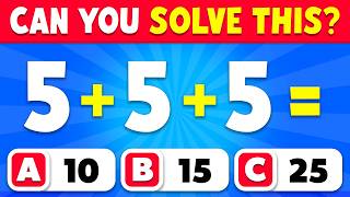 MATH CHALLENGE ⏰ Solve Before Time Runs Out! | Addition for Kids