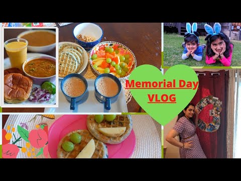 Morning routine of Indian Mom in USA | Memorial day long weekend Vlog | Lcckdown birthday decoration