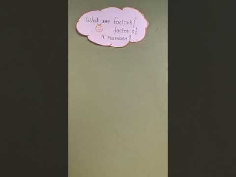 What are Factors ? |