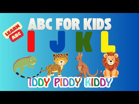 ABC for Kids: Letters I–L | Iguana, Jaguar, Kangaroo & Lion Song | Iddy Piddy Kiddy