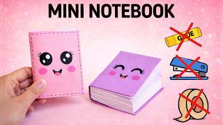 How To Make  DIY Mini Notebook📒 || Easy Cute Paper Notebook || No Glue Craft Idea