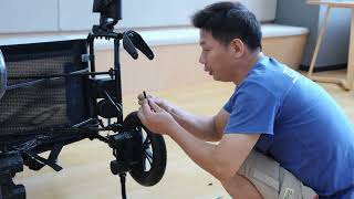 Zurcheel SLF30 Electric wheelchair Replace the front wheel
