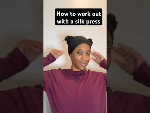 How to work out with a silk press | Gym hair routine
