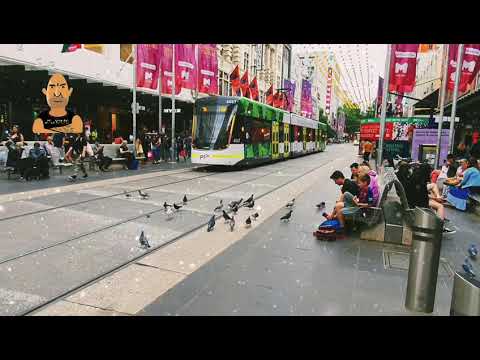 2020.11.28 elTonY Christmas atmosphere Melbourne Bourke Street Mall