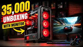 Rs-35,000 Unboxing  Gaming Pc Setup with Monitor | Gaming Pc Wala | Cheap Pc and Monitor for Gaming