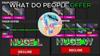 WHAT DO PEOPLE OFFER FOR THE NEW BEACHY SET IN MM2